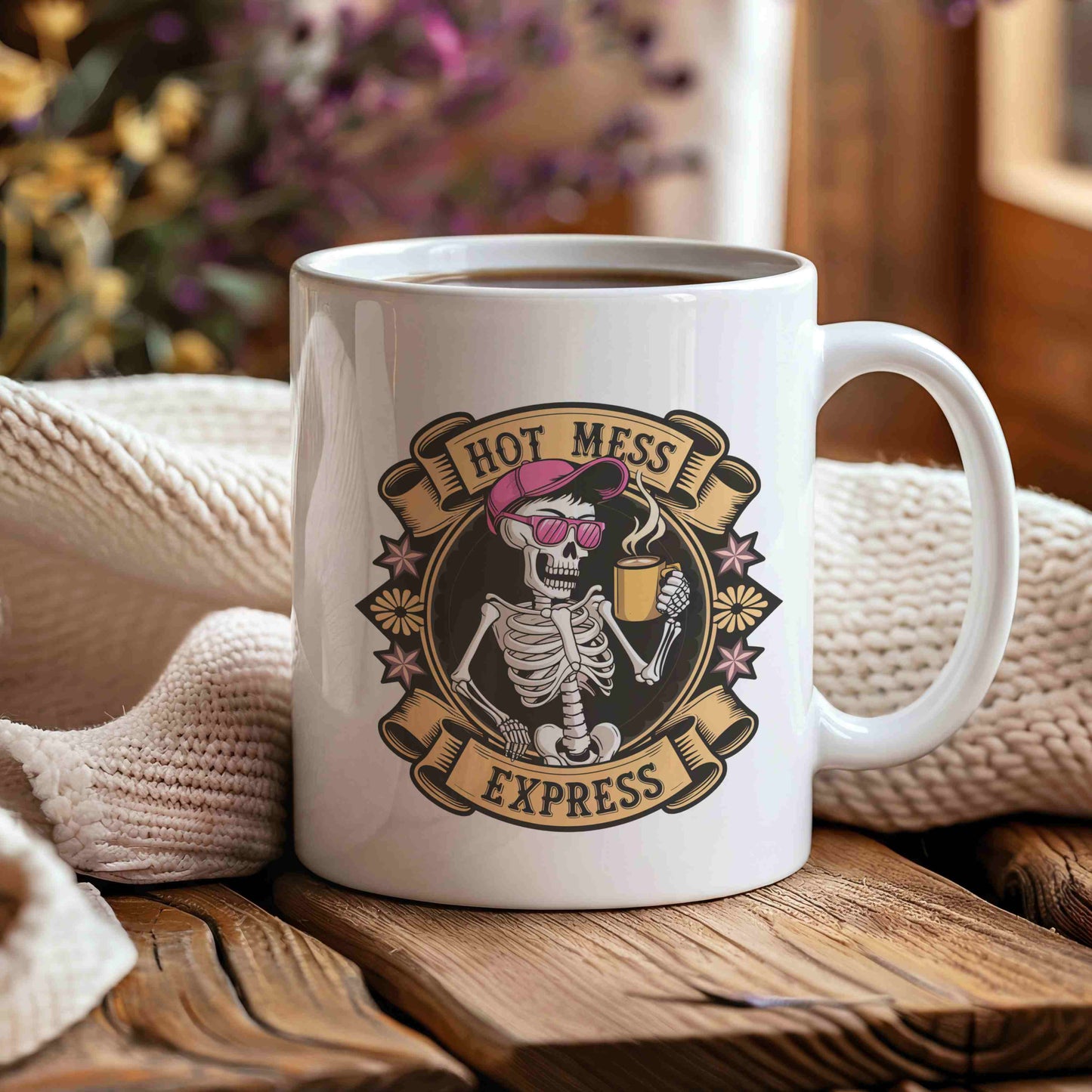Hot Mess Express Mug 💀☕