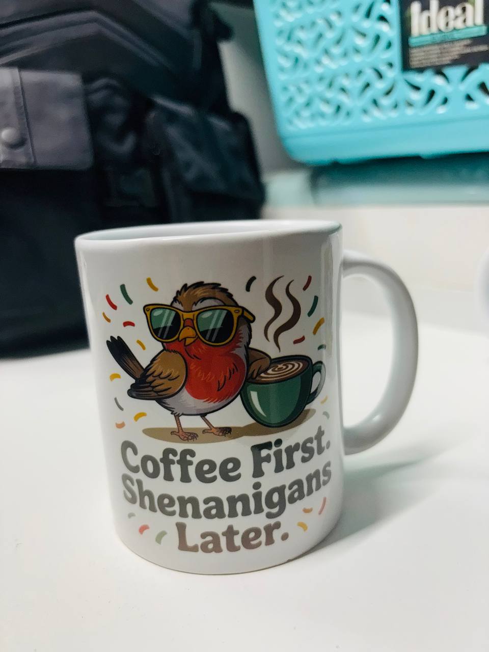 Coffee First, Shenanigans Later Mug