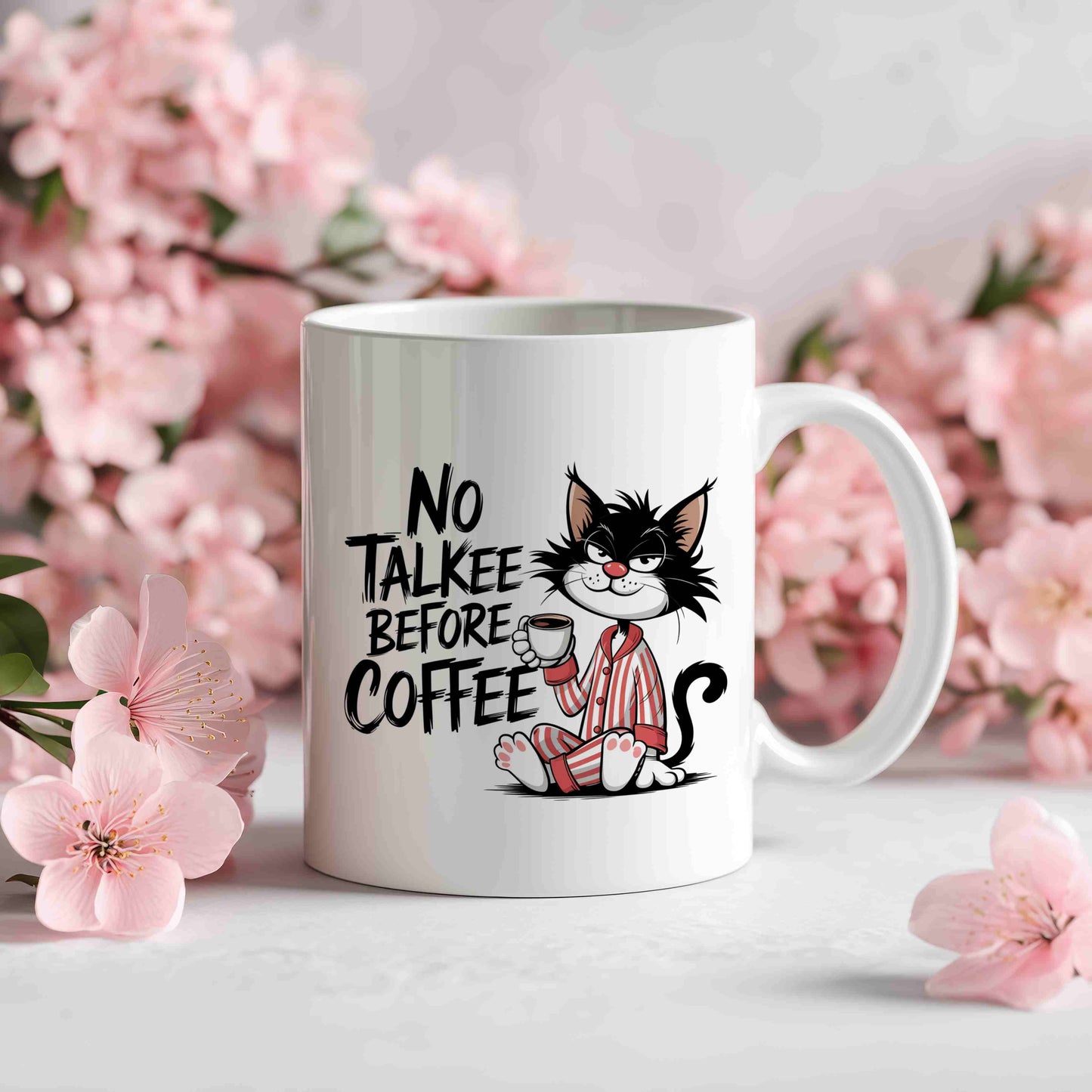 No Talkee Before Coffee Mug