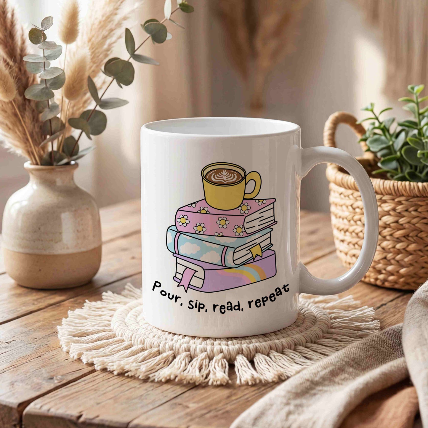 Pour, Sip, Read, Repeat Mug 📚☕
