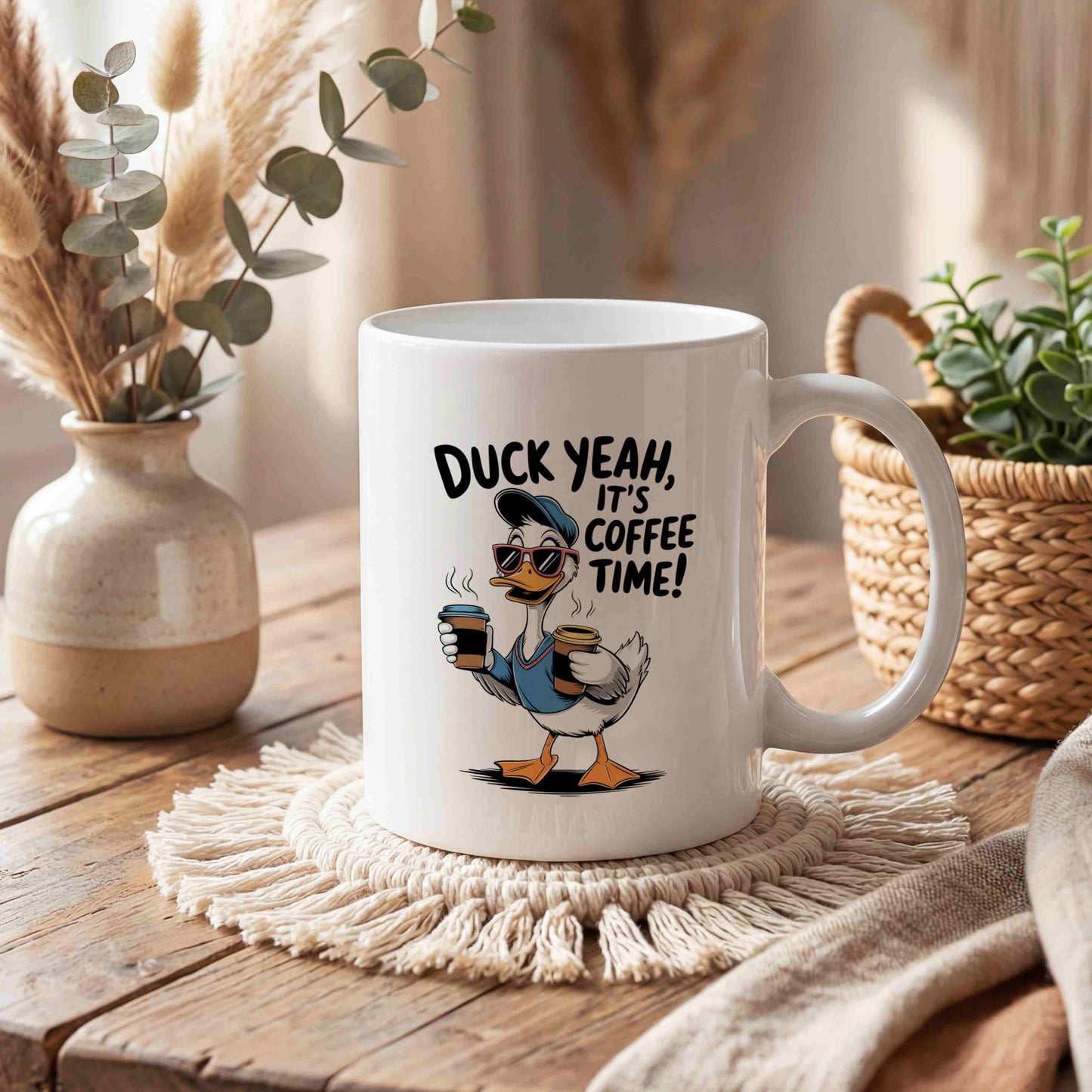 Duck Yeah, It's Coffee Time Mug