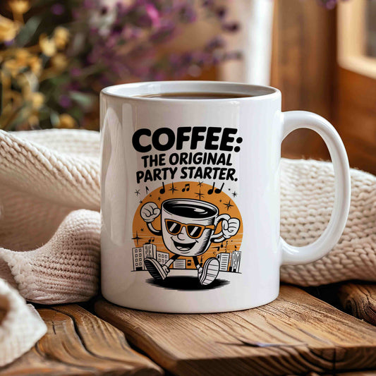 Coffee: The Original Party Starter Mug ☕😎