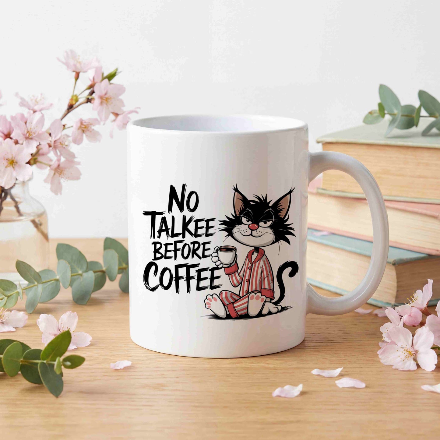 No Talkee Before Coffee Mug
